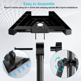 ORWOD portable foldable tripod design supports easy packing for travel.