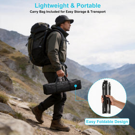 ORWOD tripod angle adjustment closeup displaying 0–180° tilt for optimal sky view