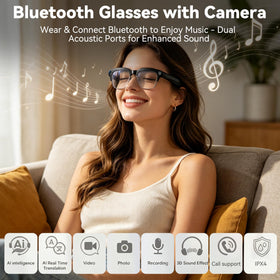 Osawalla AI glasses Type-C charging for fast power on the go.