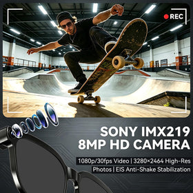 Osawalla AI smart glasses capture smooth 1080P video during travel.