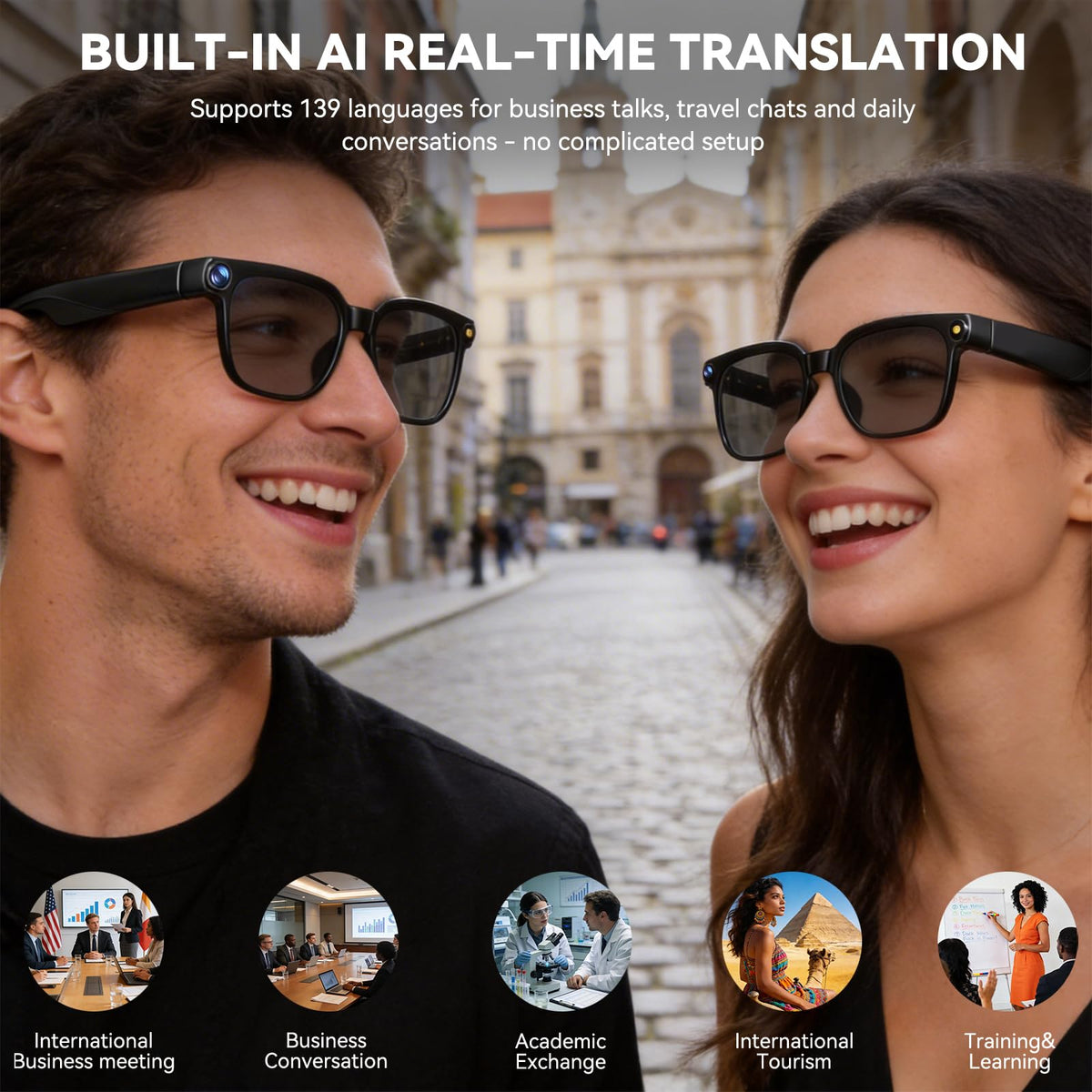 Osawalla AI smart glasses enable crystal-clear hands-free calling.