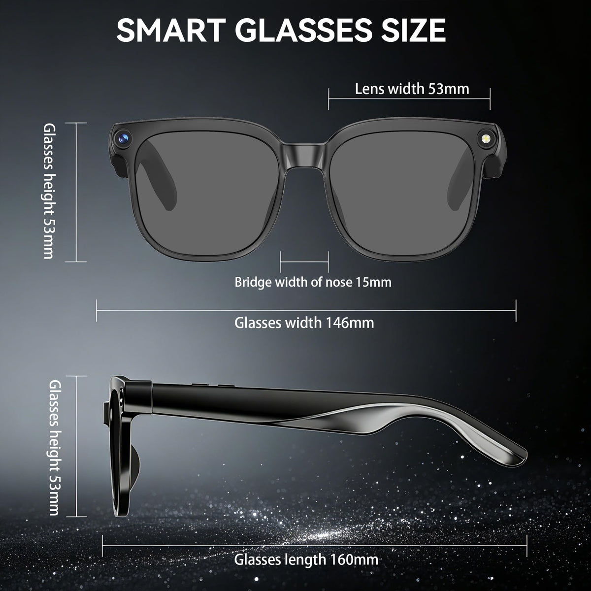 Osawalla AI smart glasses with UV protection lenses for outdoor use.