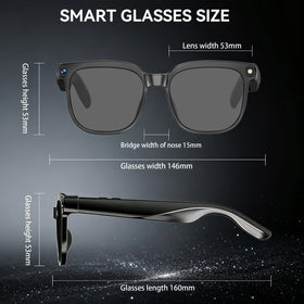 Osawalla AI smart glasses with UV protection lenses for outdoor use.