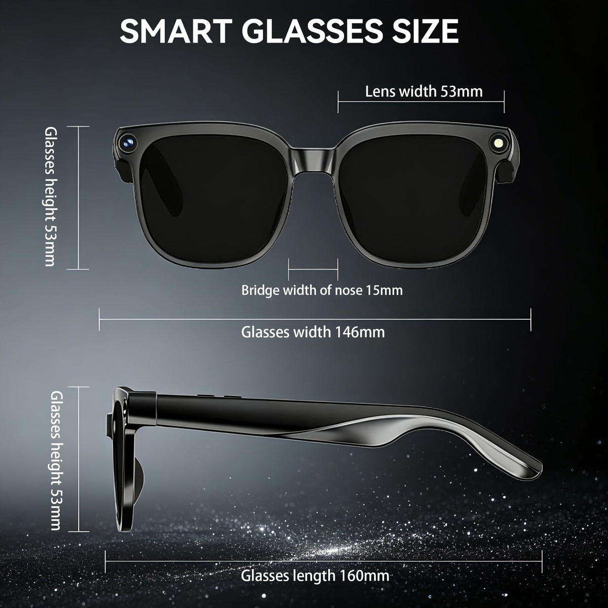 Sleek TR90 frame blends style with durability for everyday wear.