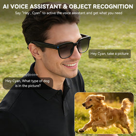 Real-time translation and object recognition help during travel or study sessions.