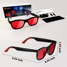 Osawalla silicone anti-slip temples keep glasses secure during activities.