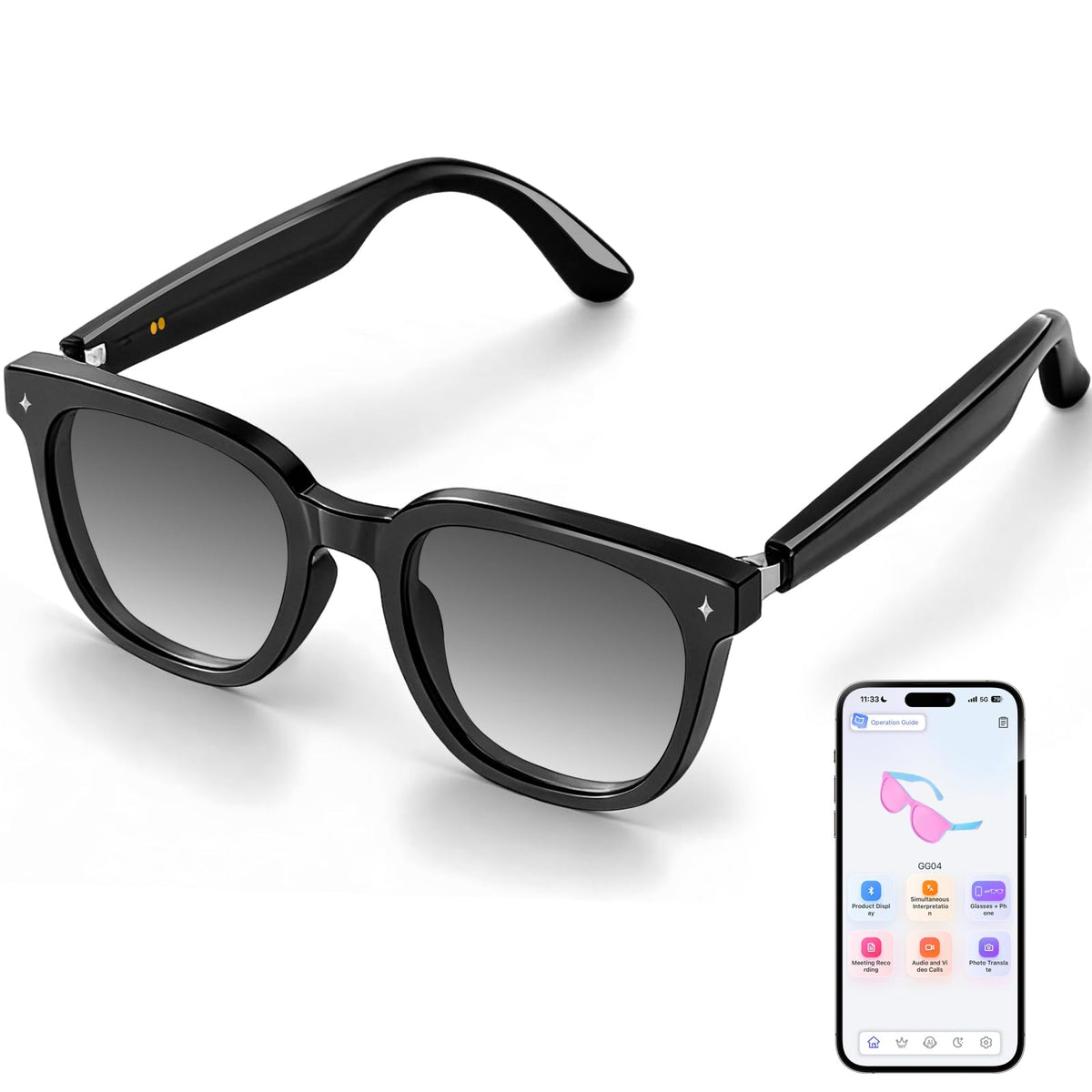 Osawalla smart glasses open-ear audio for immersive listening and awareness