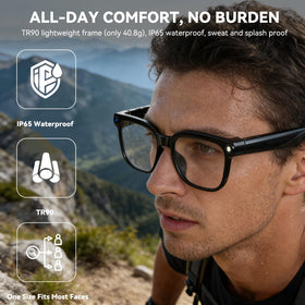 Osawalla glasses displaying real-time translation across languages.