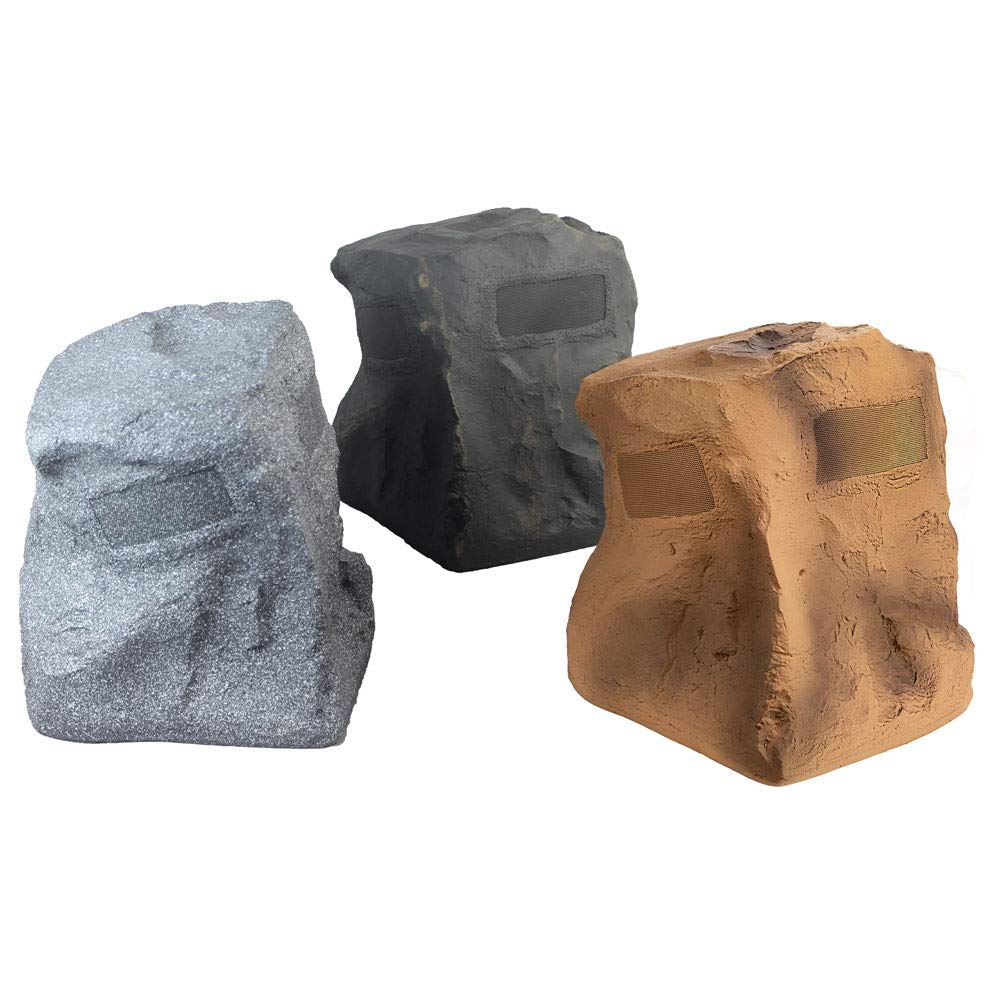 Garden setting with OSD Audio Omni Rock delivering 360-degree sound