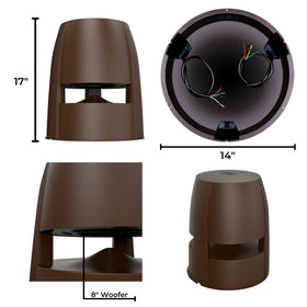 OSD Audio 360° omni bass delivers even bass around seating areas.