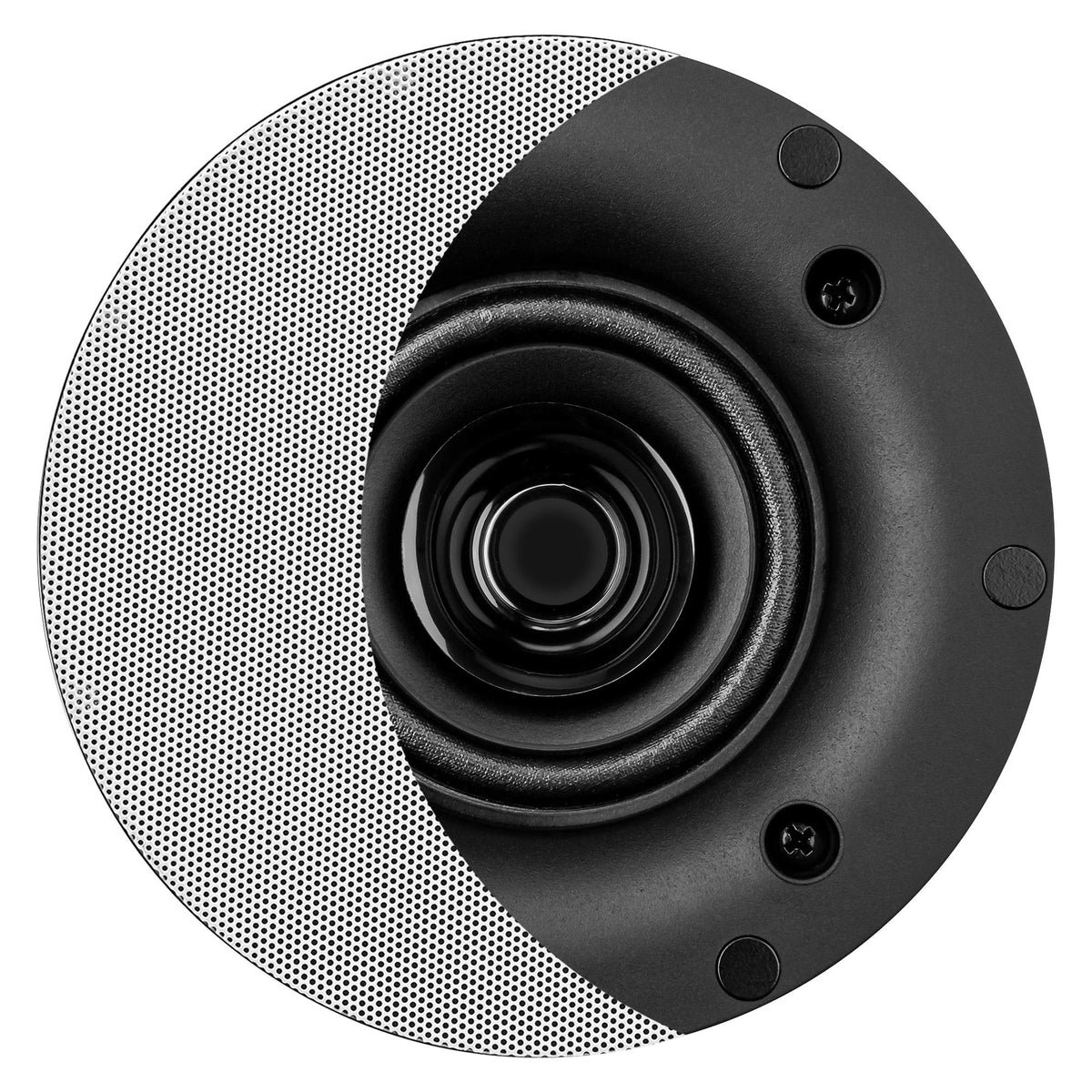OSD Audio ACE400 magnetic grille closeup, strong magnets for flush fit