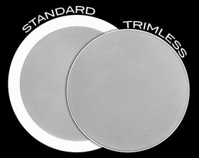 OSD Audio ACE640 ceiling installation close-up highlights magnetic grille mounting