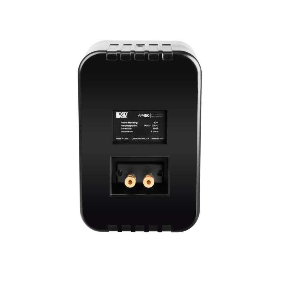 80W power output implied, ideal for backyard or deck music.