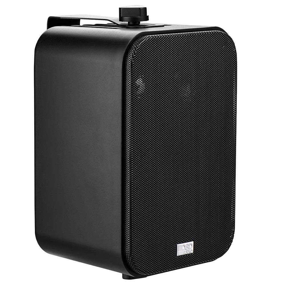 OSD Audio AP450 aluminum grilles visible, rust resistant for long lasting exterior appeal.