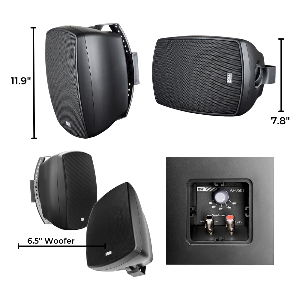 OSD Audio AP650 rust-resistant grille blends with exterior décor while shielding components.