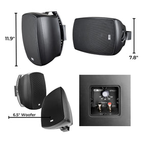 OSD Audio AP650 rust-resistant grille blends with exterior décor while shielding components.