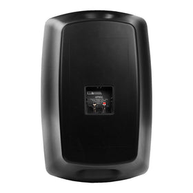 OSD Audio AP850 black cabinet complements decks with modern aesthetics.