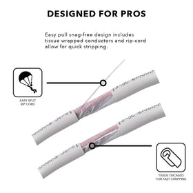 OSD Audio tissue-wrapped conductors for quick stripping during install