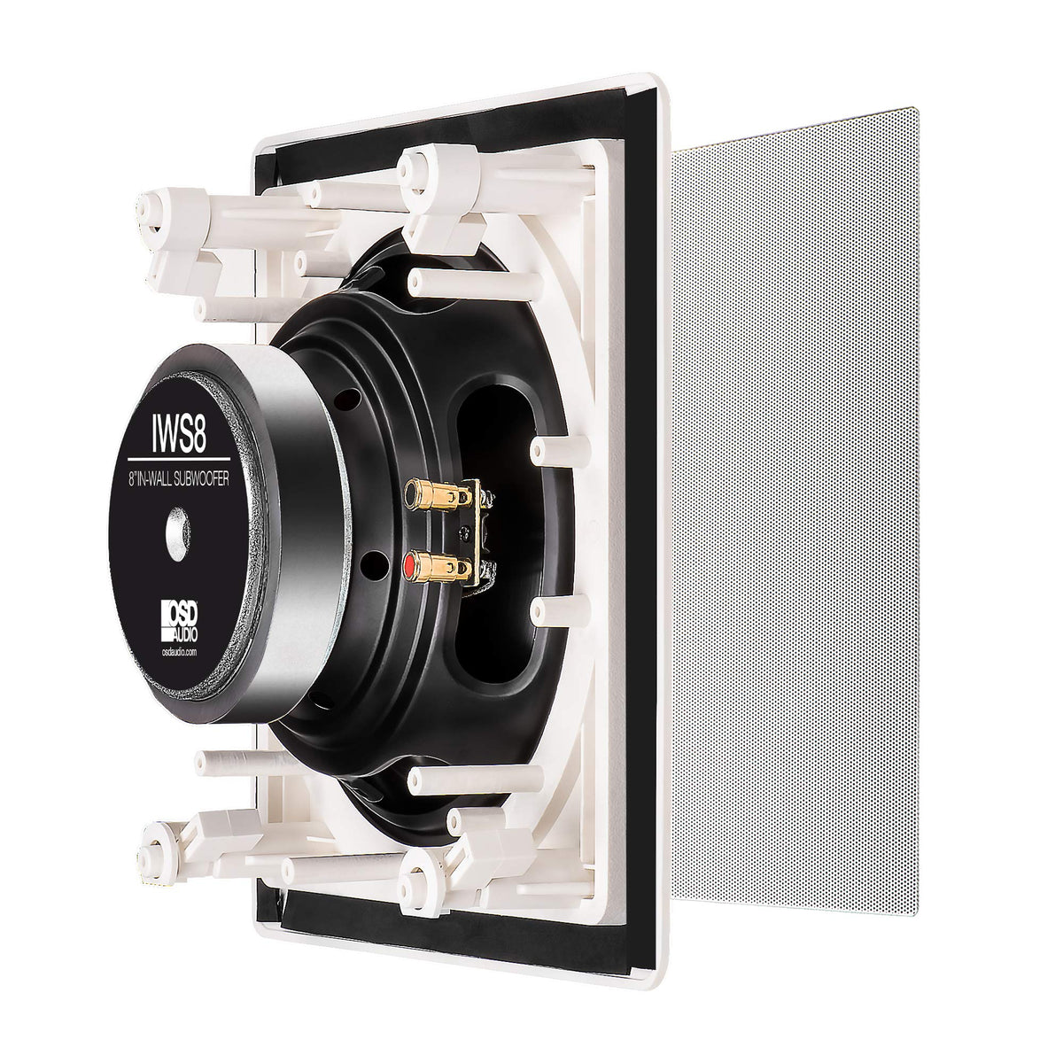 OSD Audio installed in wall showing discreet integration and space-saving benefit