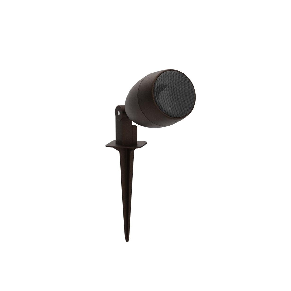 OSD Audio LS3 installed in garden illustrating unobtrusive landscape integration