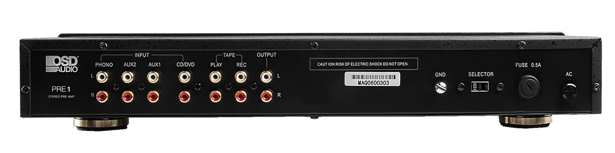 OSD Audio Pre-1 multi-source select for seamless source switching.