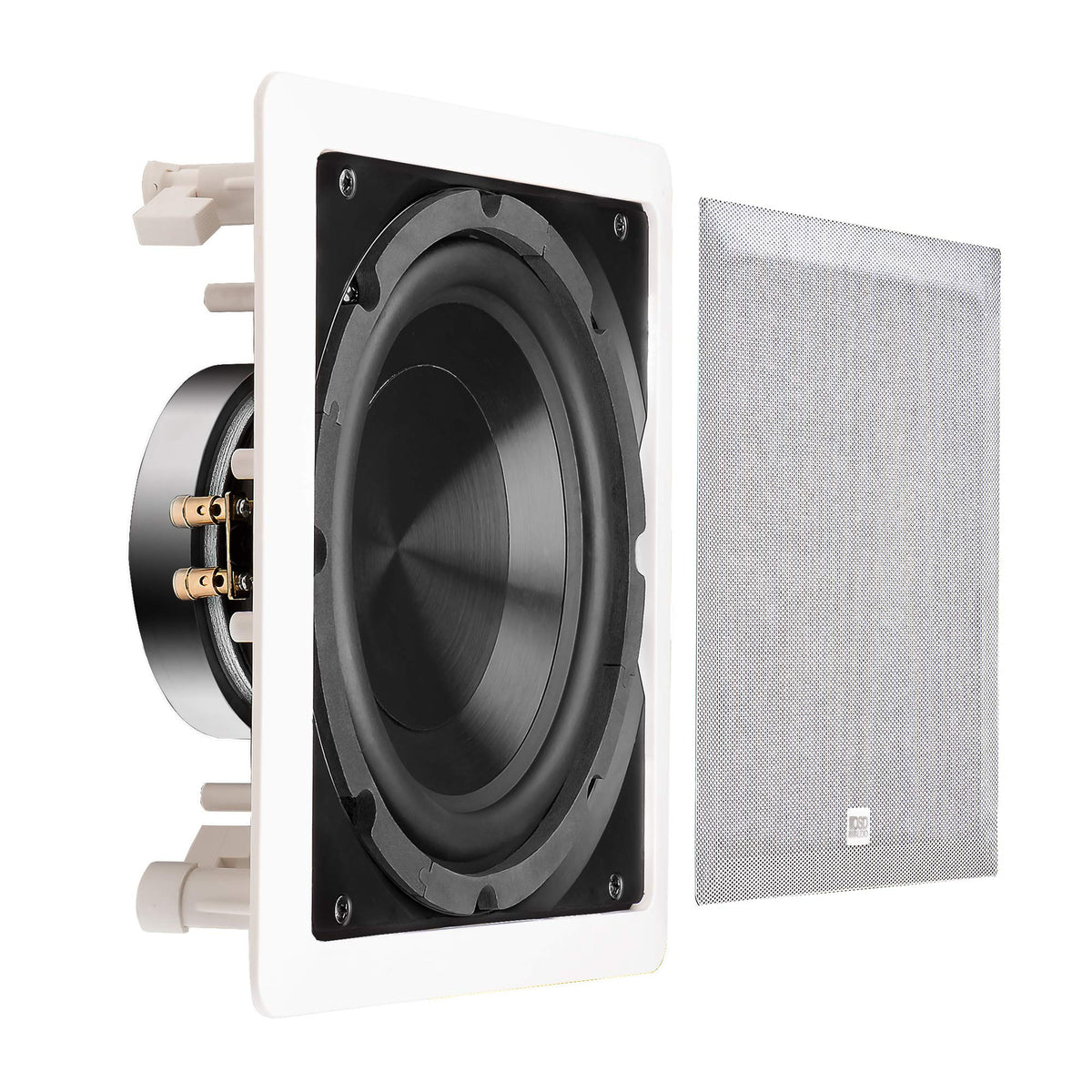OSD Audio side profile displaying slim depth and easy in-wall installation benefit