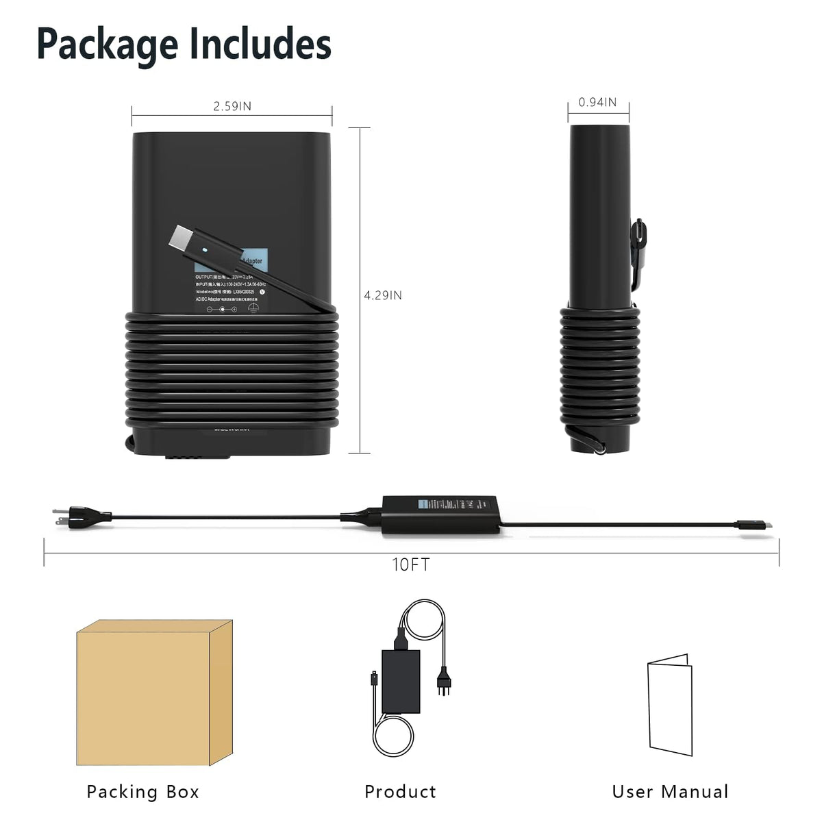 OSISZI 65W USB-C charger port closeup, stable power delivery visible