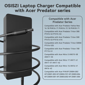 OSISZI label with wattage specs demonstrating correct power match