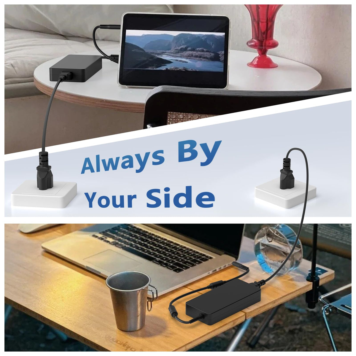 OSISZI charger inside backpack ready for travel and portable charging