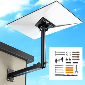 osknaruixi front view wall mount showing sturdy bracket and secure fit for better stability