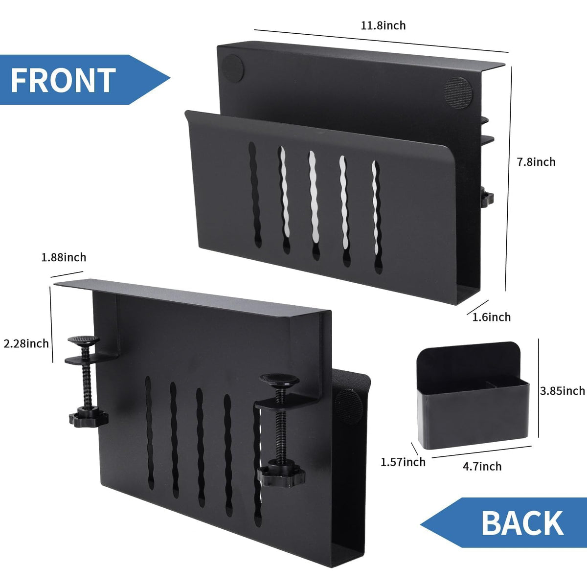 Osseph desk organizer keeps tablets within reach while charging