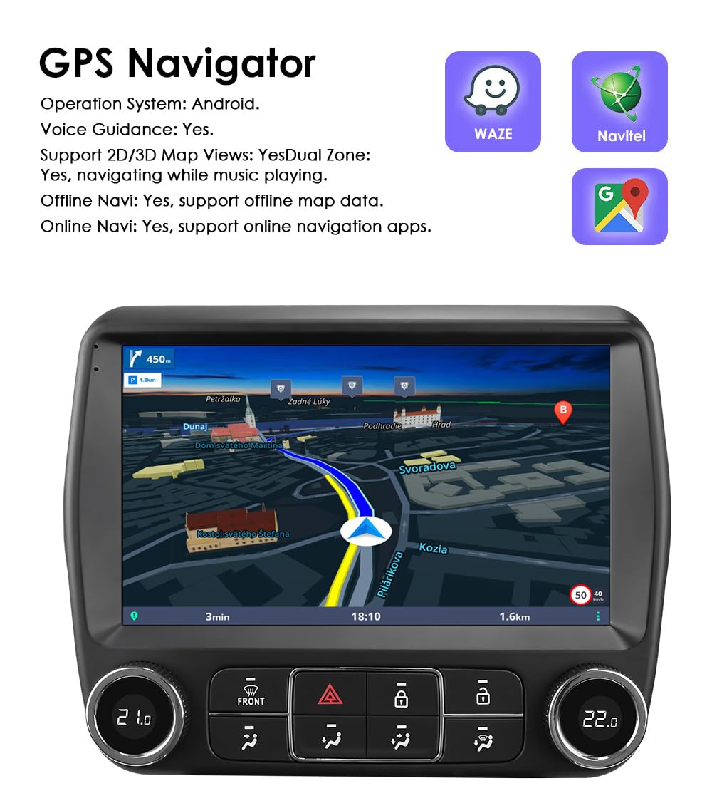 Ossuret Camaro Android 14 stereo Bluetooth mic enabling hands-free calls