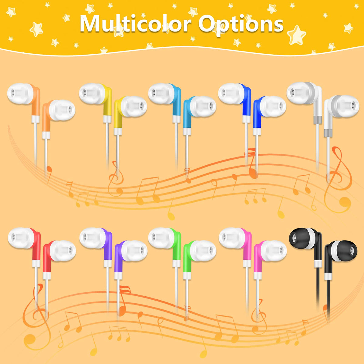 OSSZIT earbuds color range display helping teachers organize by color