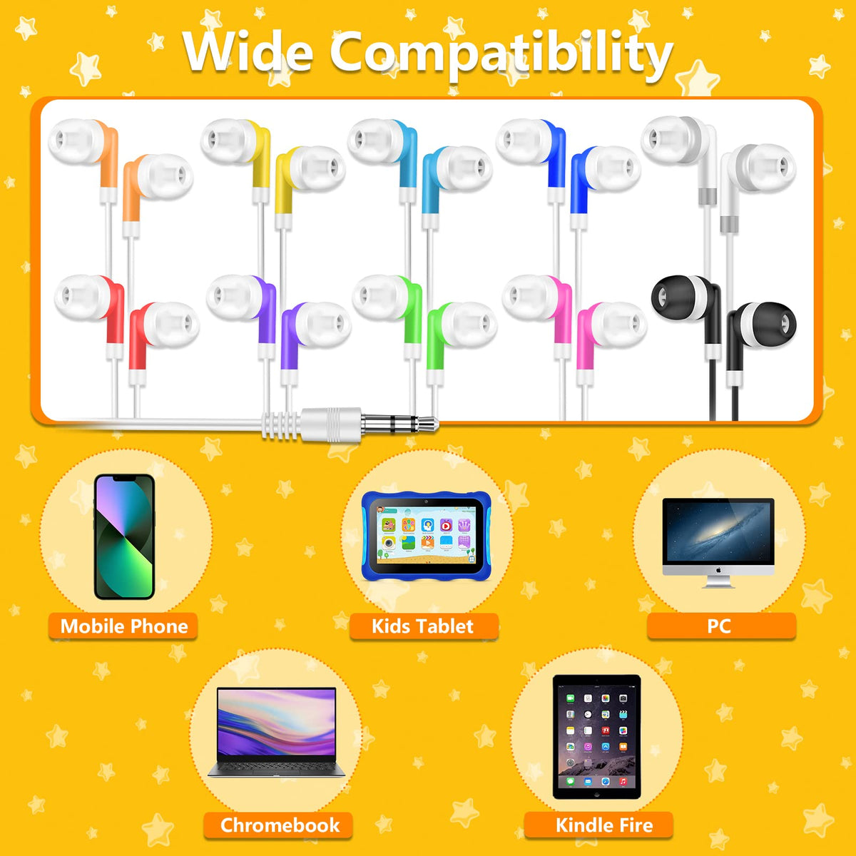 OSSZIT cord and 3.5mm plug visible, ensures wide device compatibility