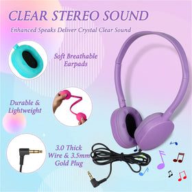 OSSZIT headphones 3-5mm plug for universal classroom device compatibility.
