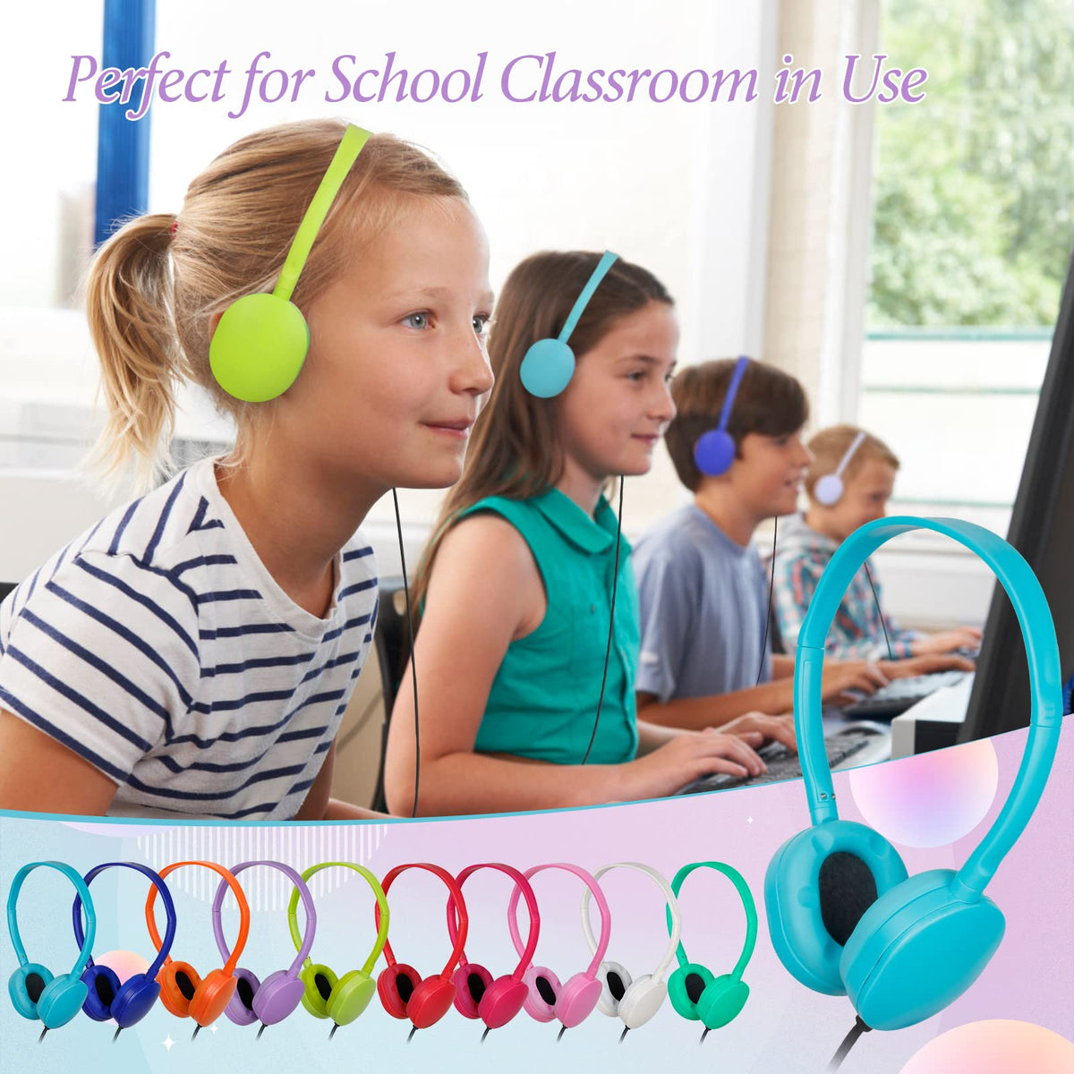 Multi-color set helps teachers organize activities and student engagement.