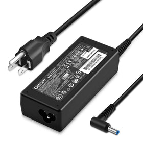 Ostrich HP blue-tip 65W charger powering compatible laptops on the go.