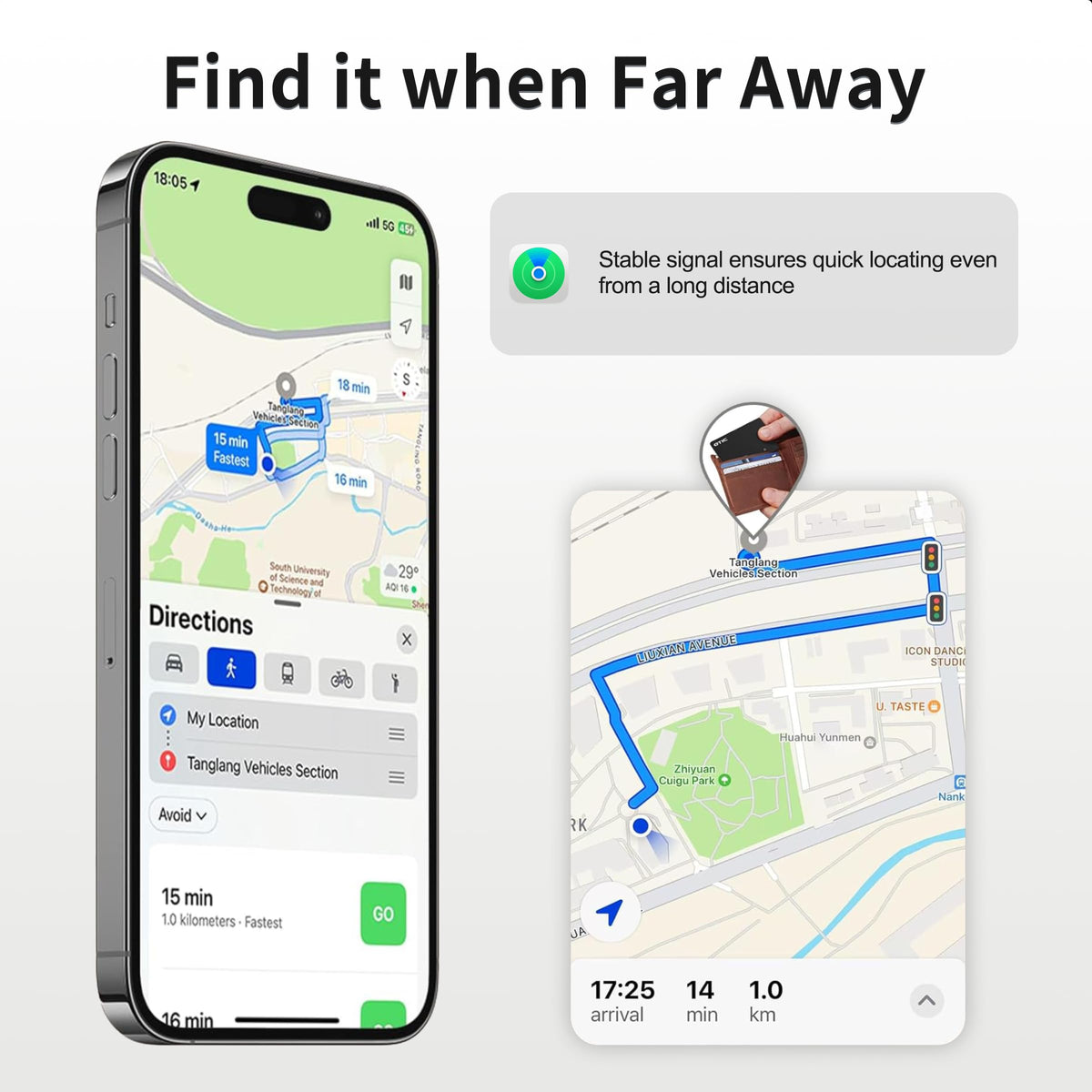 OTIC 60dB sound alert helps you locate items