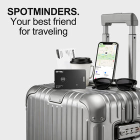 OTIC wallet tracker with luggage tag helps locate bags during travel