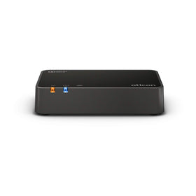 Oticon TV Adapter 3.0 streaming stereo sound directly to Oticon hearing aids for a personalized TV experience.