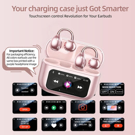 Otinsile Clip-On Earbuds show a lightweight 4g design for comfortable glasses wearers.