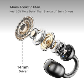 Otinsile M100 14.2mm drivers deliver richer bass and clearer highs.