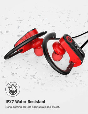 Otium charging case open with earbuds showing quick-charge convenience