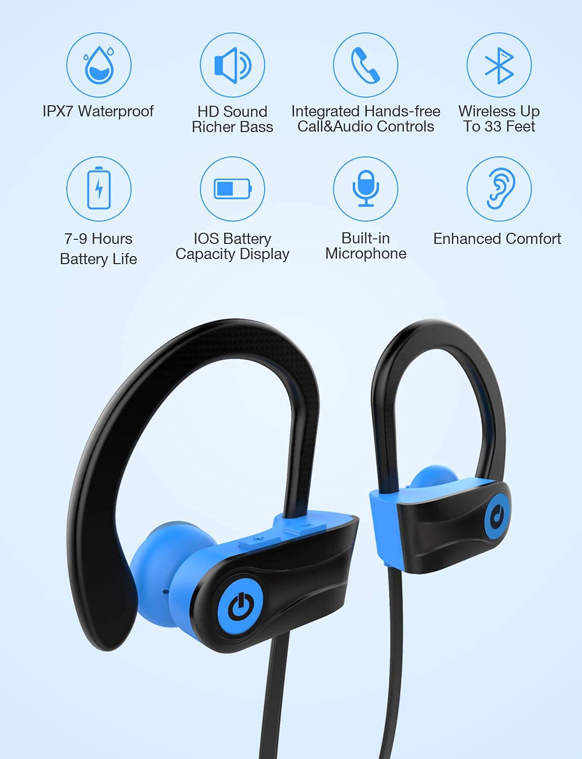 Otium close-up of earbud texture highlighting durable sweatproof finish