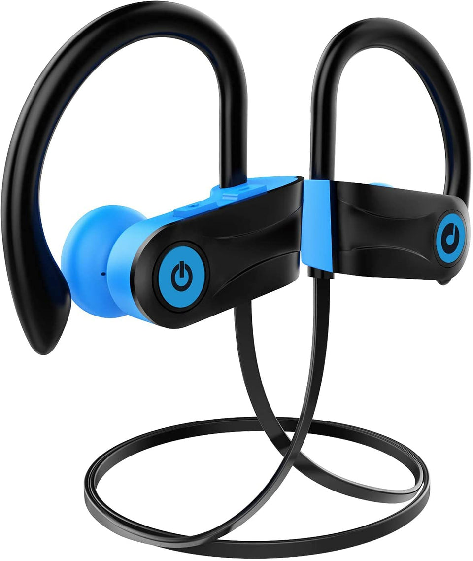 Otium front view of earbuds and case showing compact design and portability