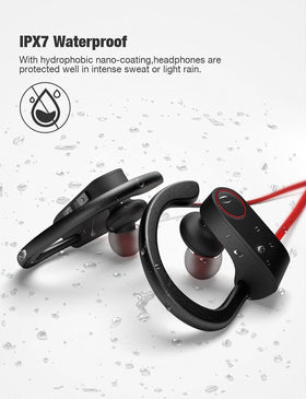 OTIUM LFS earbuds in use during a run for untethered movement.