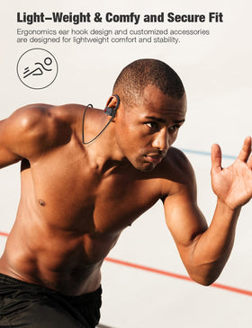 Otium U18 IPX7 waterproof rating protects against sweat and rain.