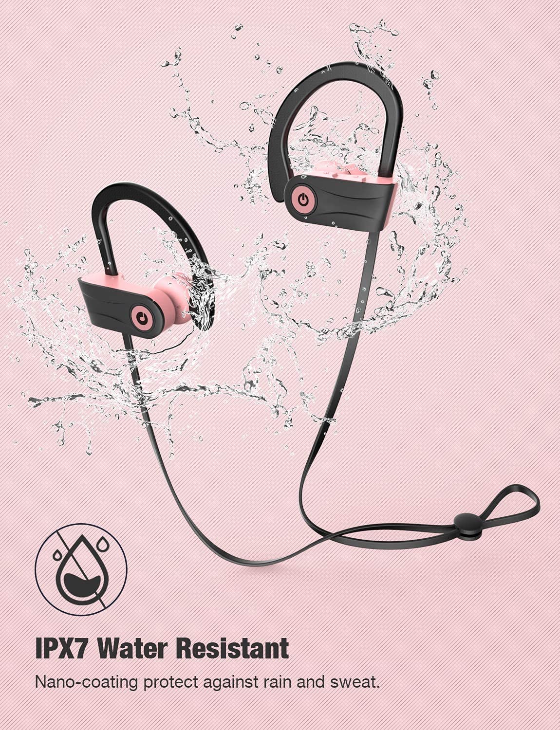 Otium earbuds worn by runner demonstrating secure fit during exercise