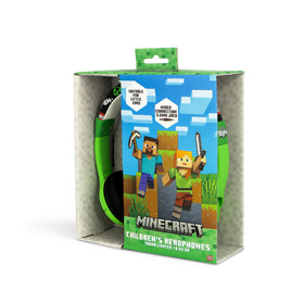 OTL Technologies Minecraft headphones close-up of ear pad showing soft cushion comfort benefit