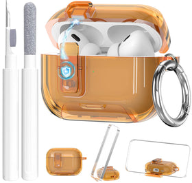 OTOTO AirPods Pro 3 case clear with lock and stand for secure protection
